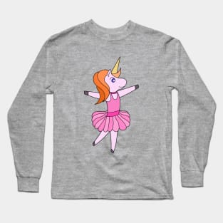 Unicorn ballet dancer Long Sleeve T-Shirt